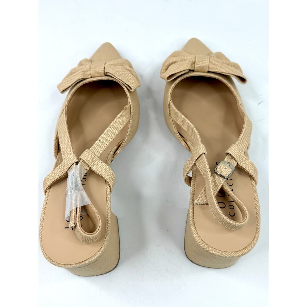 Journee Collection Women's Tailynn Block Heel Pumps Tan Size 7.5 NWT - Picture 8 of 9